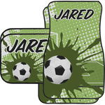 Soccer Car Floor Mats Set - 2 Front & 2 Back (Personalized)