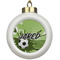 Soccer Ceramic Ball Ornaments Parent