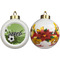 Soccer Ceramic Christmas Ornament - Poinsettias (APPROVAL)