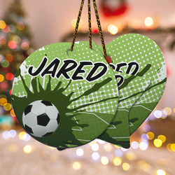 Soccer Ceramic Ornament w/ Name or Text