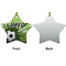 Soccer Ceramic Flat Ornament - Star Front & Back (APPROVAL)