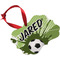 Soccer Christmas Ornament (Angle View)