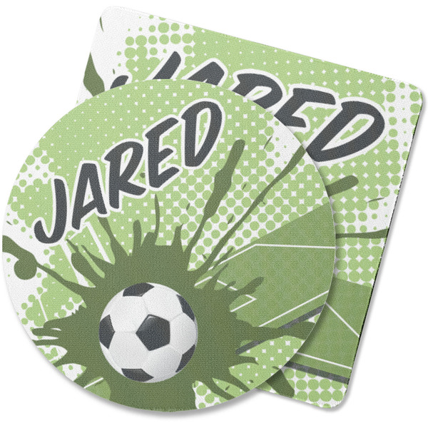 Custom Soccer Rubber Backed Coaster (Personalized)