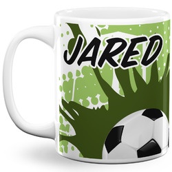 Soccer 11 Oz Coffee Mug - White (Personalized)