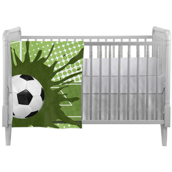 Custom Soccer Crib Comforter / Quilt (Personalized)