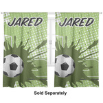 Soccer Curtain Panel - Custom Size (Personalized)