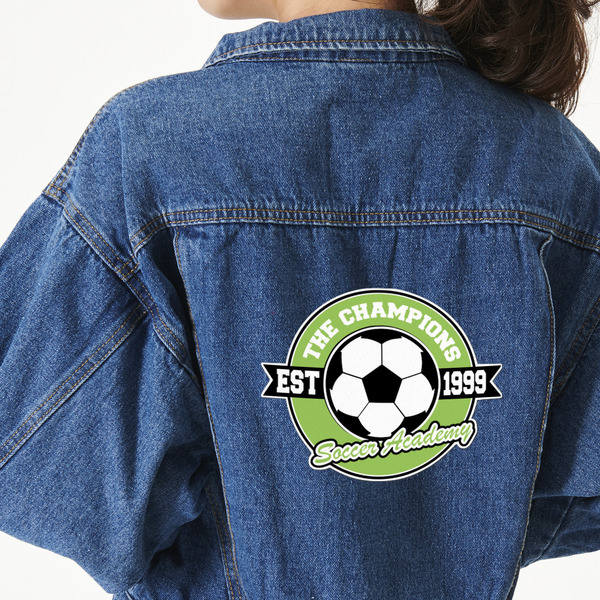 Custom Soccer Twill Iron On Patch - Custom Shape - 2XL - Set of 4 (Personalized)