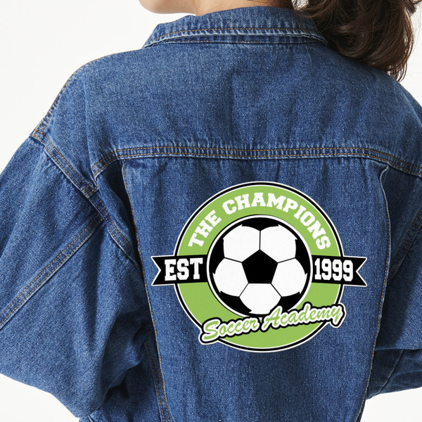 Custom Soccer Twill Iron On Patch - Custom Shape - 3XL - Set of 4 (Personalized)