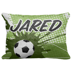 Soccer Decorative Baby Pillowcase - 16"x12" (Personalized)