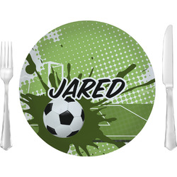 Soccer Glass Lunch / Dinner Plate 10" (Personalized)