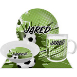 Soccer Dinner Set - Single 4 Pc Setting w/ Name or Text