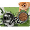 Soccer Dog Food Mat - Small LIFESTYLE