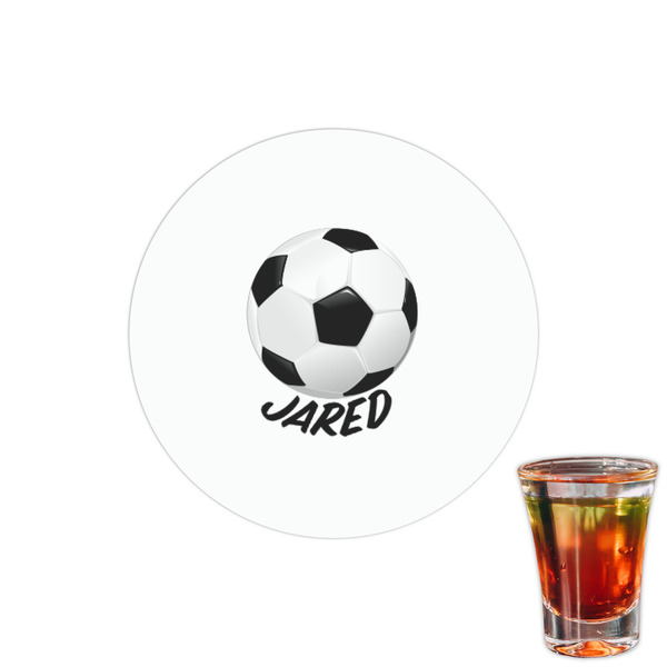 Custom Soccer Printed Drink Topper - 1.5" (Personalized)