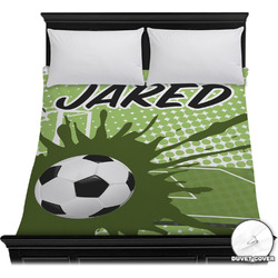 Soccer Duvet Cover - Full / Queen (Personalized)