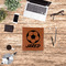 Soccer Leather Binder - 1" - Rawhide - Lifestyle View