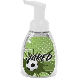 Soccer Foam Soap Bottle - White (Personalized)