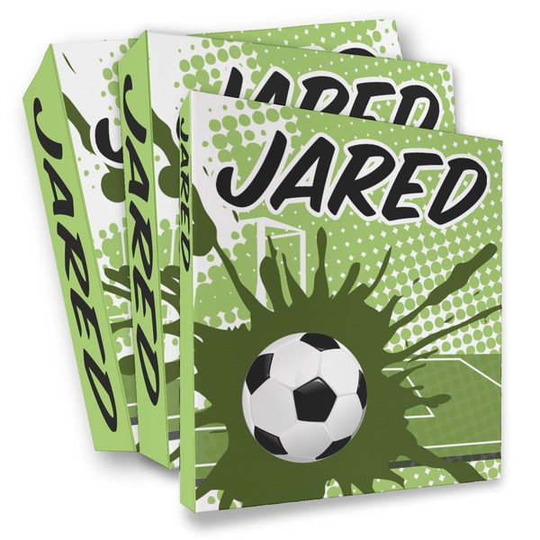 Custom Soccer 3 Ring Binder - Full Wrap (Personalized)