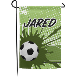 Soccer Small Garden Flag - Double Sided w/ Name or Text