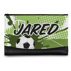 Soccer Genuine Leather Women's Wallet - Small (Personalized)