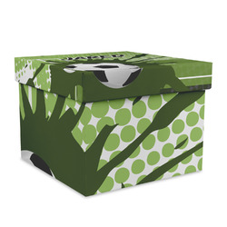 Soccer Gift Box with Lid - Canvas Wrapped - X-Large (Personalized)