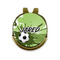 Soccer Golf Ball Marker Hat Clip - Front & Back