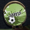 Soccer Golf Ball Marker Hat Clip - Gold - Close Up