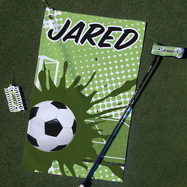 Custom Soccer Golf Towel Gift Set (Personalized)