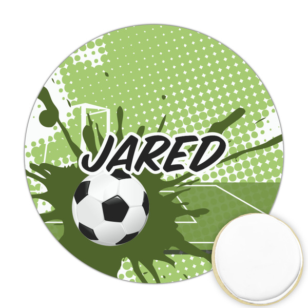 Custom Soccer Printed Cookie Topper - 2.5" (Personalized)