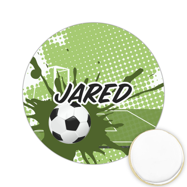 Custom Soccer Printed Cookie Topper - 2.15" (Personalized)