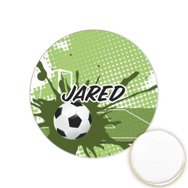 Custom Soccer Printed Cookie Topper - 1.25" (Personalized)