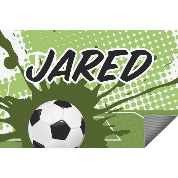 Custom Soccer Indoor / Outdoor Rug - 4'x6' (Personalized)