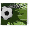 Soccer Kitchen Towel - Poly Cotton - Folded Half