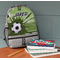 Soccer Large Backpack - Gray - On Desk