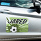 Soccer Large Rectangle Car Magnets- In Context