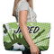 Soccer Large Rope Tote Bag - In Context View