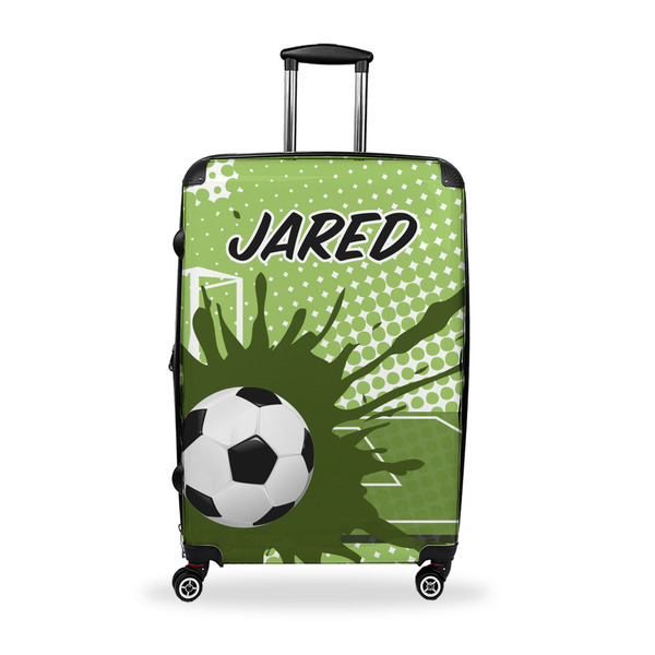 Custom Soccer Suitcase - 28" Large - Checked w/ Name or Text