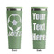 Soccer Light Green RTIC Everyday Tumbler - 28 oz. - Front and Back