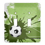 Soccer Light Switch Cover (2 Toggle Plate)