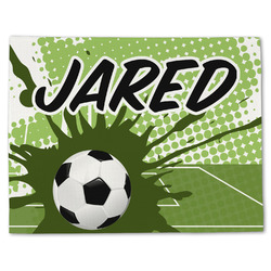 Soccer Single-Sided Linen Placemat - Single w/ Name or Text