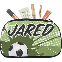 Soccer Makeup / Cosmetic Bag - Medium (Personalized)