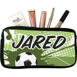 Soccer Makeup / Cosmetic Bag (Personalized)