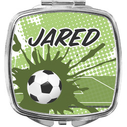 Soccer Compact Makeup Mirror (Personalized)