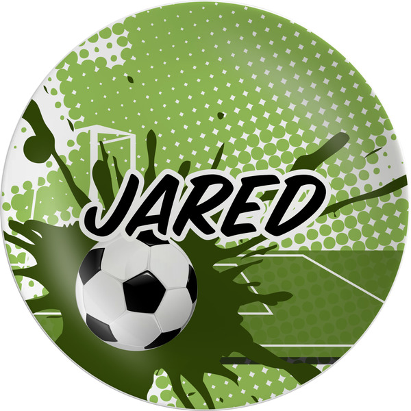 Custom Soccer Melamine Plate (Personalized)