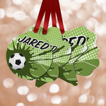 Soccer Metal Ornaments - Double Sided w/ Name or Text