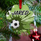 Soccer Metal Paw Ornament - Lifestyle