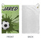 Soccer Microfiber Golf Towels - Small - APPROVAL