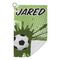 Soccer Microfiber Golf Towels Small - FRONT FOLDED