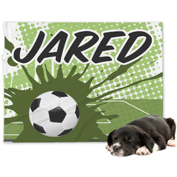 Soccer Dog Blanket - Large (Personalized)