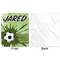 Soccer Minky Blanket - 50"x60" - Single Sided - Front & Back