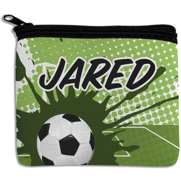 Custom Soccer Rectangular Coin Purse (Personalized)